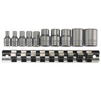 Jeu de douilles e-tx 1/4 + 3/8 11 pcs Teng Tools M3814
