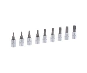 Jeu de douilles embout type Torx carré - 1/4"
