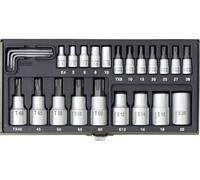 Proxxon Industrial 23 102 TX, Star, Star TH Bit set 24-piece 1/4 (6.3 mm), 1/2 (12.5 mm)