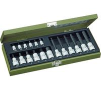 Proxxon - Jeu de douilles-embouts Industrial 23 100 - 1/4 (6,3 mm), 1/2 (12,5 mm) - 18 pièces