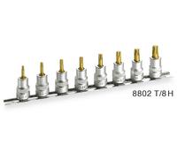 Jeu de douilles-embouts 8 pièces Hazet 8802T/8H Propulseur: 3/8\ (10 mm) Sortie: TORX® intérieur 1 pc(s)