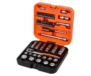 Jeu de douilles et douilles longues 6 pans 3/8 51Pcs - BAHCO S51MC3H