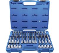 Jeu de Douilles et Embouts 12,5 mm (1/2) - Profil TPS Torx Plus Percé TPS20-TPS70 - 32 pcs, Haute Précision et Durabil - D-Work