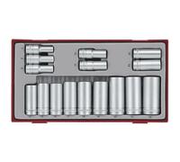 Teng Tools TT3816 Jeu de 16 clés à douilles carrées de 3/8 pouces