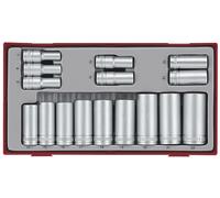 Teng Tools TT3816 Jeu de 16 clés à douilles carrées de 3/8 pouces