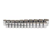 Jeu De Douilles Metric Draper 1/2" Bi Hex Polies En Chrome 23 Pièces 34561