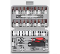 Jeu de Douilles pour professionnel 72 Dents en Acier Vanadium avec Manche Ergonomique pour Mécanique Générale et Électronique - Boîte de Rangement Incluse(40set)