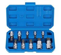 Jeu de Douilles Profil T Plus 1/2 18EP-32EP - 8 pcs - Précision et Robustesse, Acier, Cliquet 1/2 - D-Work