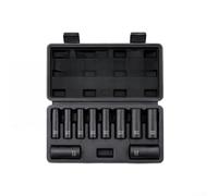 Jeu de Douilles Profondes 3/8 10-22mm Acier CR-V | Acier chrome-vanadium trempé, conception profonde 64mm, pour idéal pour écrous encastrés, résistance couple élevé