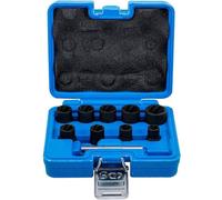 Jeu de Douilles Spiralées 10 pcs 10-19 mm - Extracteur de Vis 3/8 - Réparation Facile et Efficace - D-Work