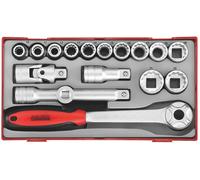 Jeu de douilles Teng Tools TT1218; 18 unités