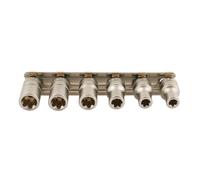 Douilles Torx plus femelle - 1/4" - 6 pièces