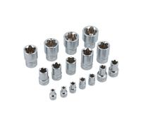 Jeu De Douilles Torx Plus EPR Laser Tools 1/4"D, 3/8"D, 1/2"D 16pc 7189