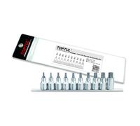 Jeu de douilles TORX TOPTUL 1/2 zoll 10pièce T20 T25 T27 T30 T40 T45 T50 T55 T60 T70