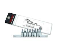 Jeu de douilles TORX TOPTUL 1/4 zoll 8 pièce T8, T10, T15, T20, T25, T27, T30, T40
