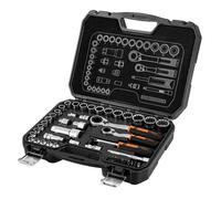 Jeu de douilles traversantes - NEO TOOLS - 46 pcs - 1/4"" et 3/8"" - Acier chrome-vanadium - Mallette pratique