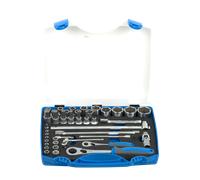 Jeu de Douilles Unior 1/2" et 1/4" avec Embouts et Accessoires 43-pièces Or