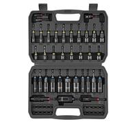 VEVOR Jeu de Douilles, 55 PCS, Tailles SAE et Métriques, Coffret de Douilles Magnétiques pour Visseuse, pour Auto, Maison et Bricolage, avec Embouts de Vissage, Rallonges et Mallette de Transport