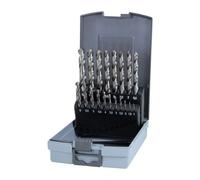 Jeu de Foret hélicoidaux DIN 338 TypN D.1-13x0.5mm HSS 25 unités coffret plastique.RUKO