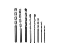 Jeu de forets à béton - AWTOOLS - 3-10 mm (8 pièces) - Pointe carbure 130° - Spirale d'évacuation