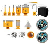 Jeu de forets à carotter, 12 pièces, large compatibilité, coffret 12 pièces, filetage M14