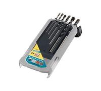wolfcraft 7119000 Coffret de 6 Forets professionnels Ø 3,0/4,0/5,0/6,0/8,0/10,0 mm vert
