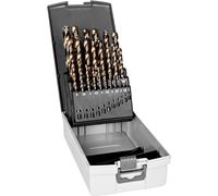 Jeu de forets Bahco HSS-E au cobalt pour le métal - 25 pièces