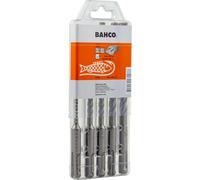 Jeu de forets Bahco pour béton armé SDS-plus 4C - 5 pièces