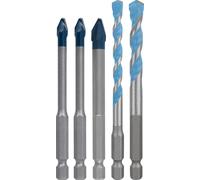 Jeu de forets Bosch EXPERT HEX-9 Hard Ceramic et Multi Construction, 6/8 mm, 5 pièces.