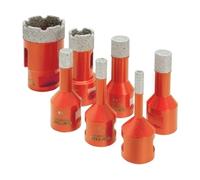 Jeu de forets diamantés Extol Premium 8802991 7pcs, O 6-8-10-12-14-20-35mm, filet M14