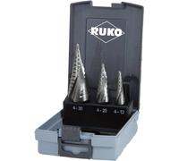 Jeu de forets étagés Ruko taille 0 / 9,1,2 HSS 3pcs -cassette plastique - 101026RO