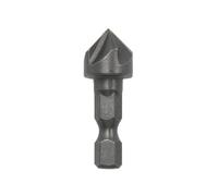 Jeu de forets fraisés 12,5 mm | 1/2 tige hexagonale cinq lames Spot Facer ébavurage travail du bois(1PC Chamferer)
