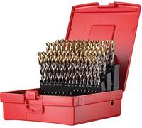 Jeu de forets hélicoïdaux 6-10mm x0,5 in A002 en boîte 118G Type N 4xD 41pcs Tin Tip A095203 Dormer