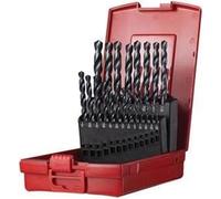 Jeu de forets hélicoïdaux A190 DIN 338 type N, D.1/16-3/8" x 1/64", HSS, 21 pièces, coffret en plastique