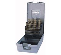 Jeu de forets hélicoïdaux RUKO DIN 338 type VA, HSSE-Co 5 dans un coffret en plastique - 50 pièces - 215217RO
