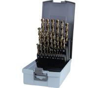 Jeu de forets hélicoïdaux Ruko DIN338 Type N Diamètre 1-13mmx0,5mm HSS-G Co5 25pcs Cassette plastique - 215215RO
