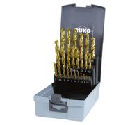 Jeu de forets hélicoïdaux Ruko DIN338 Type N Diamètre 1-13mmx0,5mm HSS-G TIN 25pcs Cassette plastique - 250215TRO