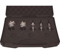 Jeu de forets Lochsgen, 8 pièces, 16 - 40 mm, profondeur de coupe 4 mm, à pointe carbure