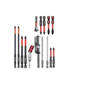 Jeu de forets magnétiques antidérapants 3/6/12 pièces, acier S2, embouts à tête transversale et à percussion, adaptés aux pilotes électriques et manuels(15 Pcs No box)