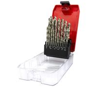 Jeu de forets métalliques, 25 pièces, forets hélicoïdaux en HSS, de 1,0 à 13,0 mm, entièrement meulés, pour aluminium, cuivre, plastique et bois