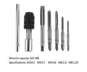 Jeu De Forets n T De Haute Qualité, Outils De Taraudage Manuel, Filetage De Vis De Machine, Embout De Torsion M3/M4/M5/M6/M8, Ensemble De Robinets De Bricolage 6 Pièces