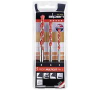Jeu de forets polyvalents 3 pièces Alpen MultiCut 100703100