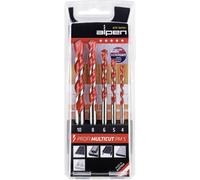 Jeu de forets polyvalents 5 pièces Alpen MultiCut 100705100