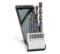 Jeu de forets pour béton 5 pièces tige cylindrique Bosch Accessories 2609255418 1 set