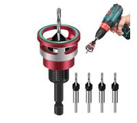 Jeu de forets pour fraisage - 4 pièces Technologie de bord optimisée Accessoires pour outils portables propres et réglables | Ensembles de forets, pour la menuiserie, la menuiserie, le perçage,