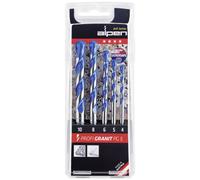 Jeu de forets spécial granite 5 pièces tige cylindrique Alpen 25700005100 1 set