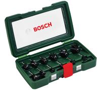 Jeu de fraises-HM Bosch 12 pces Diamètre : tige 1/4 - 2607019465