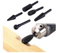 Jeu de fraises rotatives - Outils - 5PCS - Acier à haute teneur en carbone - Noir - 13 mm