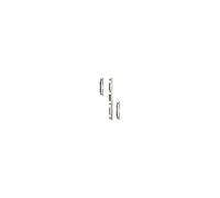 Jeu de gâches pour Serrure Vachette 20500 têtiere 18mm 16x10.5mm, bouts ronds, droite