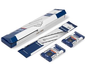 Jeu de guide + 2 chaînes X-Cut Husqvarna 325 1.3 72 maillons SP33G